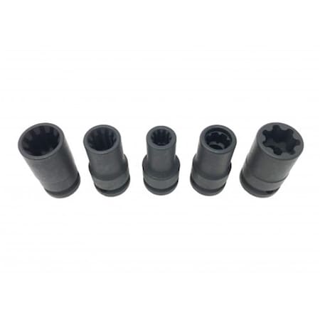 Tool Time VAG Brake Caliper Socket Set - 5 Piece, ZX9EGLE47420 TO2946237
